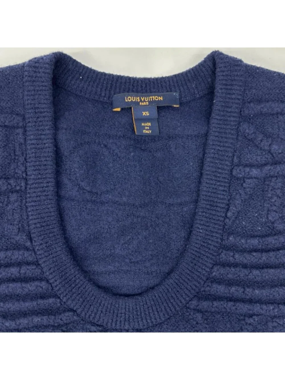 Louis Vuitton 20 Logo Jacquard Knit Dress XS